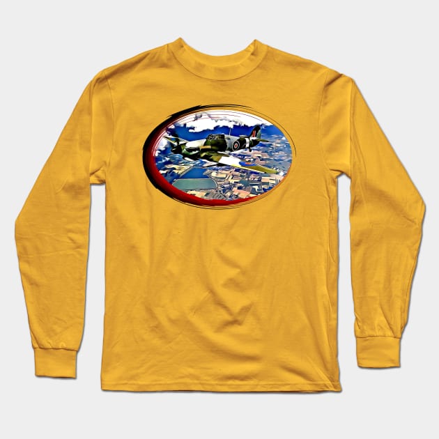 Supermarine Spitfire Fighter Aircraft Long Sleeve T-Shirt by Arie